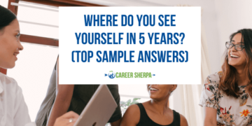 Job-seekers talking about where they see themselves in 5 years