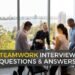 Teamwork interview questions and answers