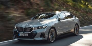This is the new BMW 5 Series. And it has an interesting new feature that will keep kids - and big kids - occupied...