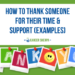 How to thank someone for their time