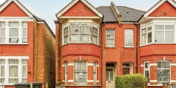 The doer-upper: This property on Cherington Road in Ealing, west London, was put on the market for £850,000 and needed 'a full refurbishment'
