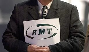 Looking for answers: Mick Lynch, head of the RMT transport union, is calling for better pay and conditions for railway workers