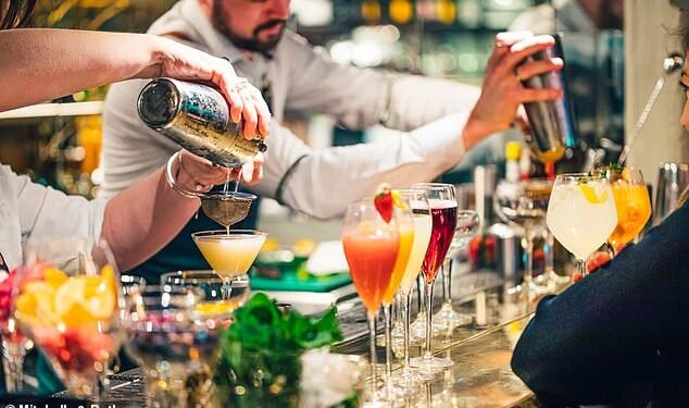 Drink to that: Mitchells & Butlers, which owns Nicholson's and Toby Carvery, said its pre-tax profits declined by £17million to £40million for the 28 weeks to 8 April