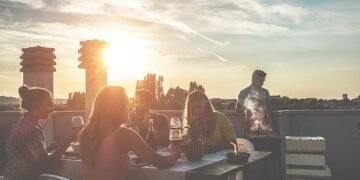 Selling point: Having a roof terrace is certainly something most buyers would pay more for