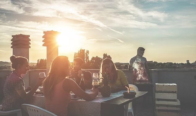 Selling point: Having a roof terrace is certainly something most buyers would pay more for