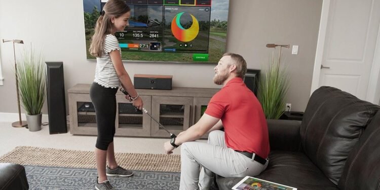 You Can Save $50 on the TruGolf Mini Golf Simulator Right Now