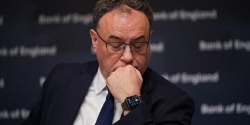 Food for thought: Bank of England boss Andrew Bailey has been given carte blanche by Chancellor Jeremy Hunt to raise interest rates even if it plunges the UK into a recession