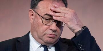 Unlucky 13: Governor Andrew Bailey is trying to tame inflation