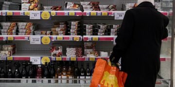 Price spiral: Latest inflation data from the Office for National Statistics showed UK inflation stuck at 8.7%