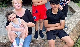 Key role: Jill Haigh, left, with daughter Hayley and four grandchildren