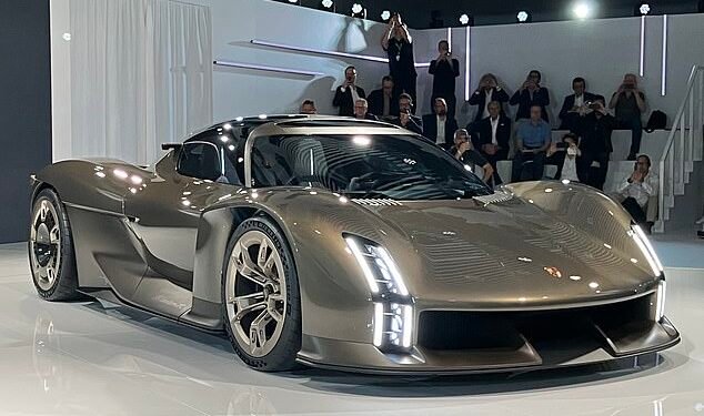New model: Porsche is celebrating its 75th anniversary by launching a spectacular new £2m 200mph-plus two-seater supercar, the Mission X