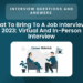 What To Bring To A Job Interview In 2023 – Career Sidekick