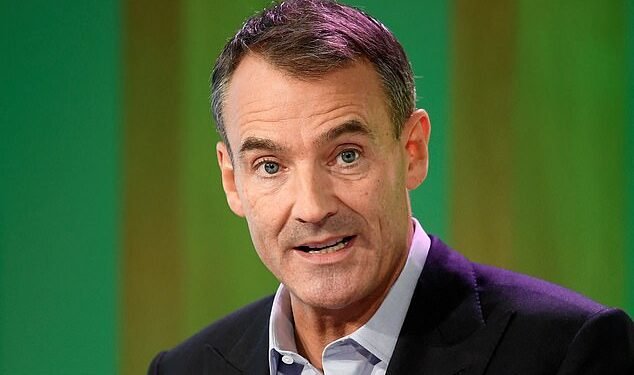 Windfarm deal: BP is keen to boost its green credentials after chief executive Bernard Looney (pictured) rolled back ambitions to cut oil and gas production earlier this year