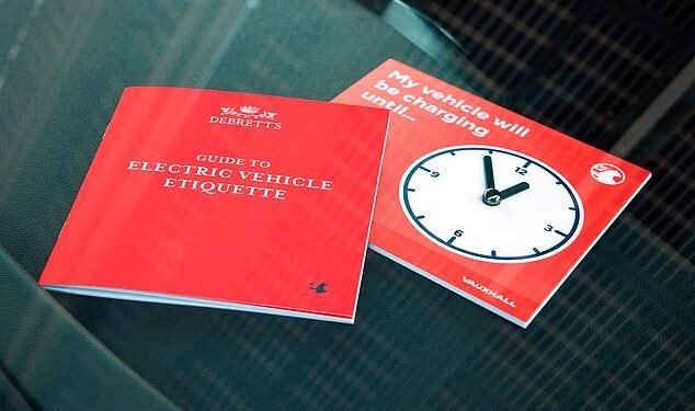 Manners experts Debrett's have teamed up with British car giants Vauxhall to create the definitive guide to the dos and don'ts of electric vehicle etiquette