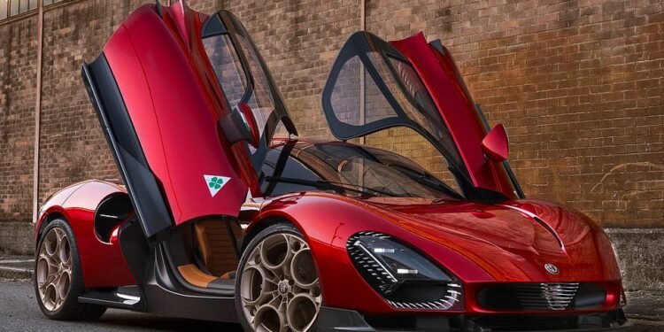 Alfa Romeo's last combustion supercar is a stunner: This is the new 33 Stradale - the Italian firm's last exclusive model to feature a petrol engine. But don't get too excited as you can't have one!