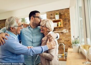 Helping hand: Financial aid from family is set to give £8.1 billion to homebuyers, and support 47 per cent of all homes purchased by buyers under the age of 55