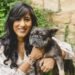 Expensive: Sonali Saujani with her French bulldog Luna who costs £1,740 a year to insure