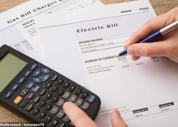 Millions of households are set for relief from painfully high energy prices when typical bills fall below £2,000 this autumn (File image)