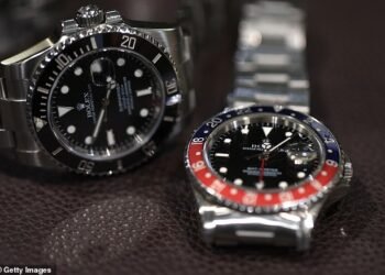 Slump: Watches of Switzerland Group shares plummeted on Friday after watchmaker Rolex revealed it had bought luxury retailer Bucherer
