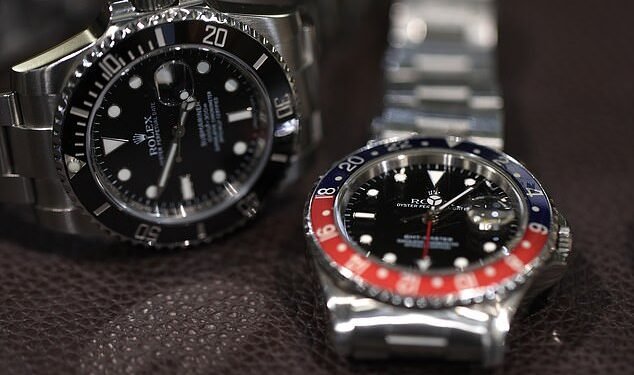 Slump: Watches of Switzerland Group shares plummeted on Friday after watchmaker Rolex revealed it had bought luxury retailer Bucherer