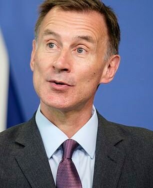 Wishful thinking: Chancellor Jeremy Hunt