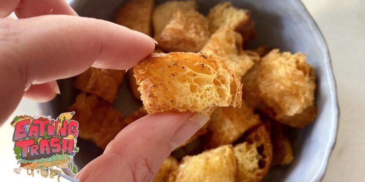 Air-fried Croissants Make the Best Croutons
