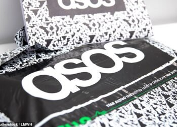 Forecast: ASOS, which has struggled in recent times with sliding demand, anticipates underlying earnings of £40million to £60million for the 53 weeks ending 3 September