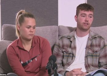 Ellie Houston, 21, and her Trae Murphy, 23, say they transferred $90,000 from their account to a Bank of Melbourne account