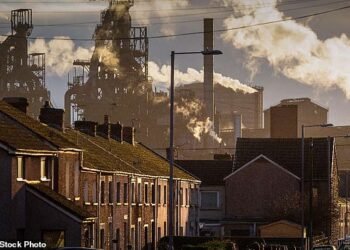 Target: Port Talbot steelworks where the scandal dates to 2017