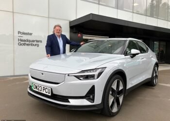 Ray at Polestar's minimalist HQ, called 'The Cube', in Gothenburg