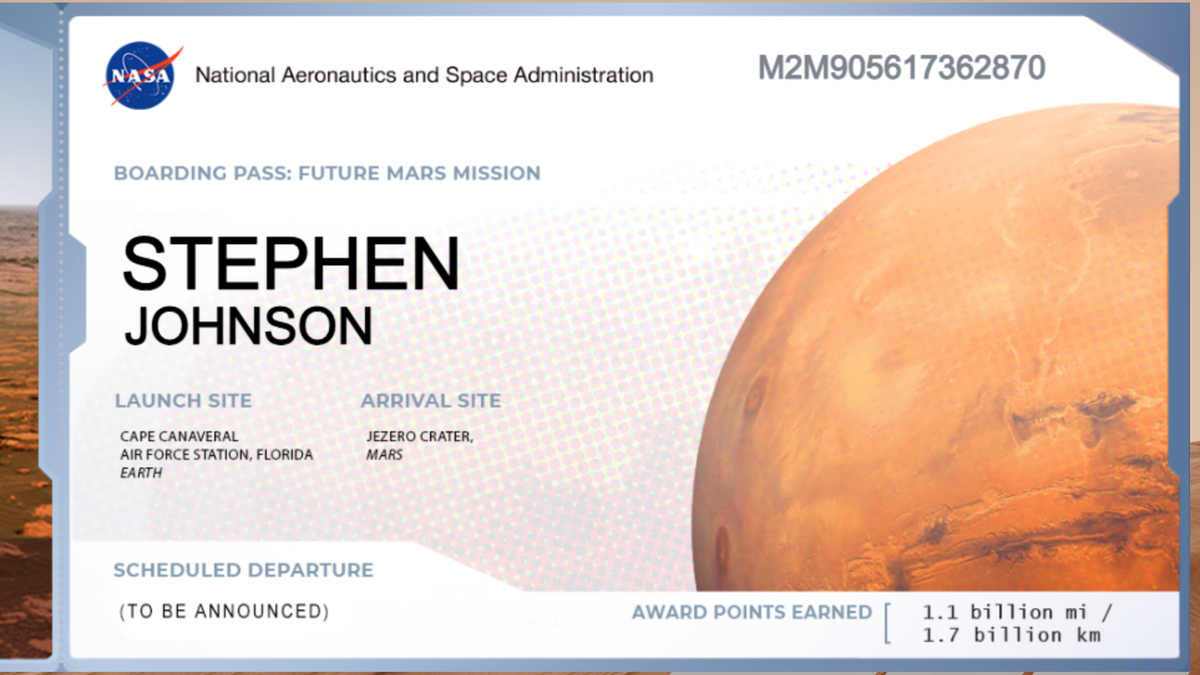 How to Send Your Name to Mars Global Finances Daily