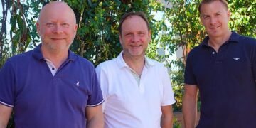 Perenna's leadership team: Colin Bell, founder and chief operating officer (left), Arjan Verbeek founder and chief executive officer (middle), Hamish Peacocke founder and chief capital officer (right)