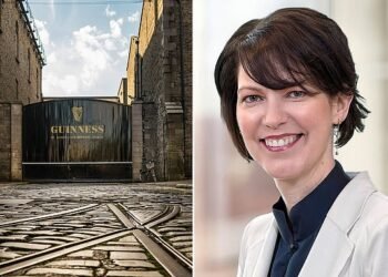 Upbeat: Debra Crew was appointed as boss of Guinness maker Diageo on July 1