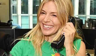 Support: Actress and model Sienna Miller