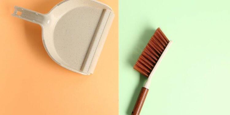You Should Wet Your Dustpan Before Using It
