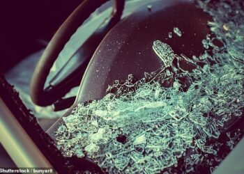 Big bills: Replacing a windscreen can cost hundreds of pounds, as newer cars have fancy gadgetry within the glass that bumps up bills