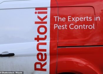 Slump: Shares in Rentokil, dubbed the ‘royal ratcatcher’ following its contracts at Buckingham Palace in the 1960s, tumbled 18.6% after it warned of weaker demand in North America