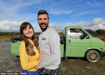 Chris Hoar bought the van from his father for £300 two years ago when it had holes in it
