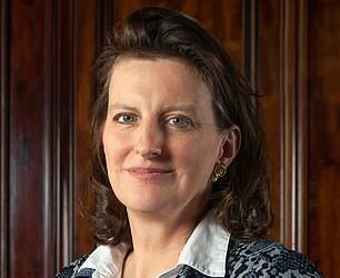 Close ties: Six members of the family – including Venetia Hoare (pictured) – are partners at the bank