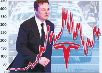 Slowdown: Tesla (led by Elon Musk, pictured) handed over 435,059 cars in the three months to the end of September – down nearly 7% rom the preceding quarter