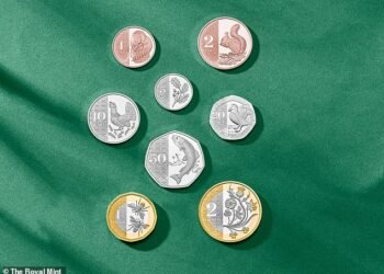 The Royal Mint has unveiled eight new coins from 1p to £2 which will enter into circulation towards the end of 2023