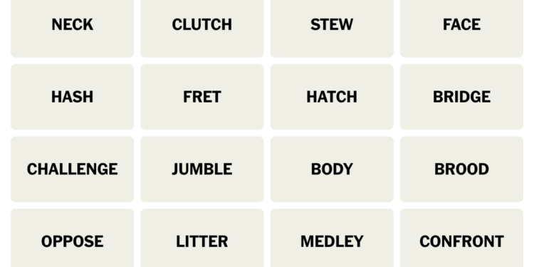 Today’s NYT Connections Hints (and Answer) for Sunday, October 29, 2023