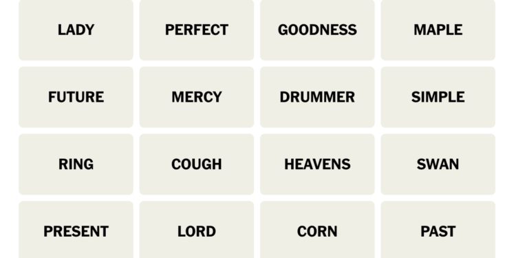 Today’s NYT Connections Hints (and Answer) for Wednesday, October 25, 2023