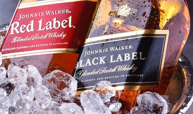 Struggle: The drinks giant, behind brands including Johnnie Walker and Guinness, said sales in the region are set to fall by more than 20 per cent