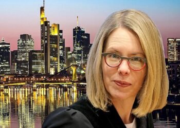 The net widens: Lead investigator Anne Brorhilker, inset, is so busy she needs a new courthouse linked by a high-speed rail line to Frankfurt, above