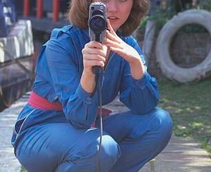 Video star: Anne goes behind the camera in 1984
