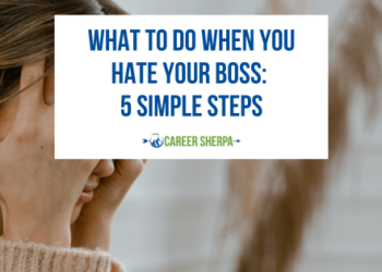 Woman upset that she hates her boss