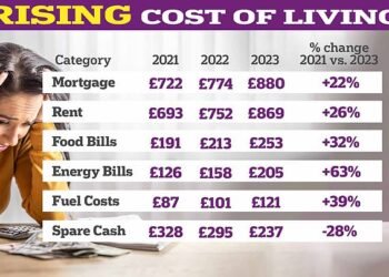Bill nightmare: Rising food, fuel and energy prices are hitting Britons hard