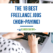 A woman researching the best freelance jobs
