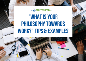 Job seekers discussing their work philosophies